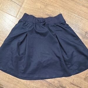 Girls Navy Blue Uniform Pleated Skort